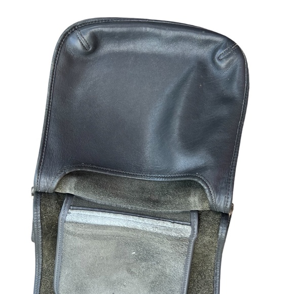 Vintage 90's Coach Legacy Crossbody Black Leather Flap Crossbody Messenger Purse - Picture 12 of 13